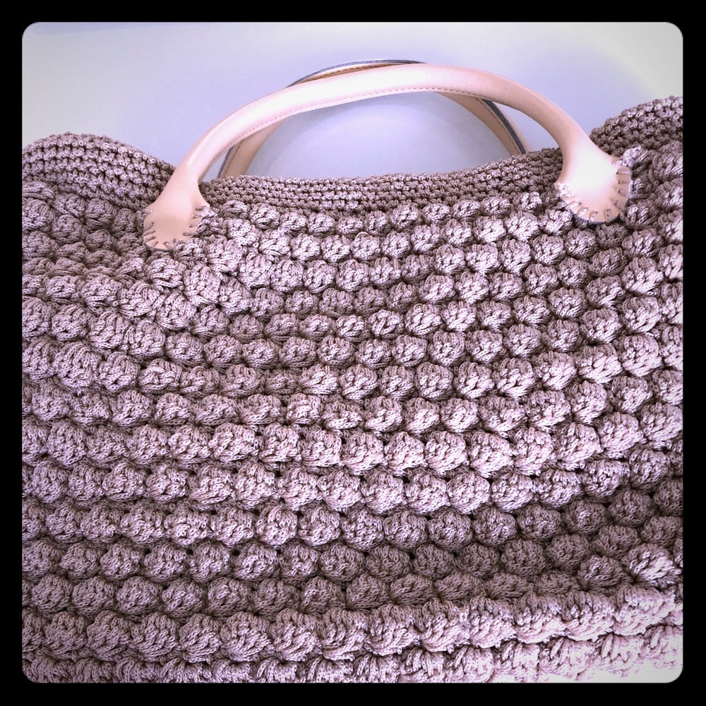 Handmade crochet handbag